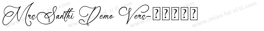 MrsSanthi Demo Vers字体转换
